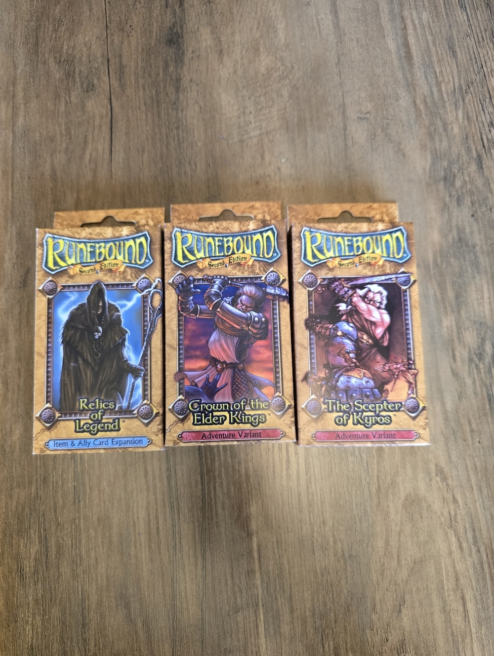 Vintage Lot of 3 FFG Runebound Board Game 2nd Edition Expansion Packs 2005 NEW